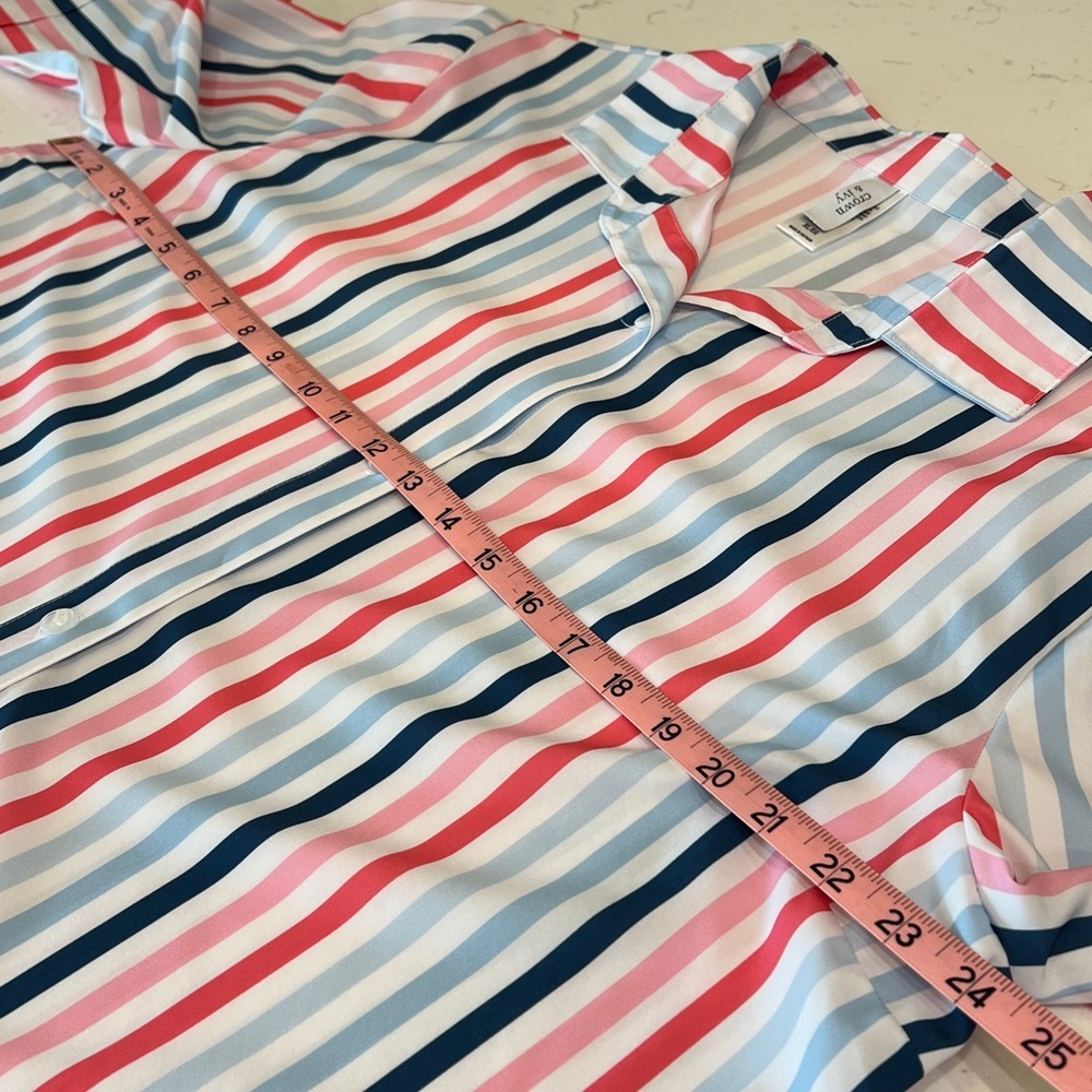 Crown & Ivy Multicolor Stripe Sleep Shirt Nightgown Size XL - Picture 7 of 9